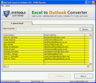 Convert XLS Contacts to Outlook screenshot